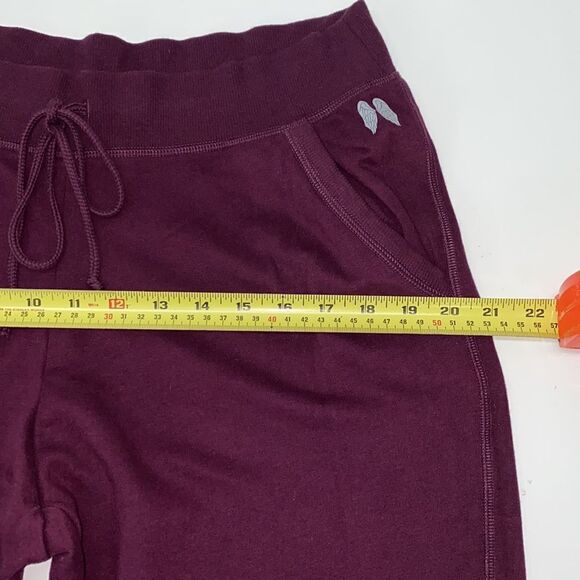 🔥Victoria secret sweatpants    women’s sz Medium  New burgundy - Picture 4 of 6